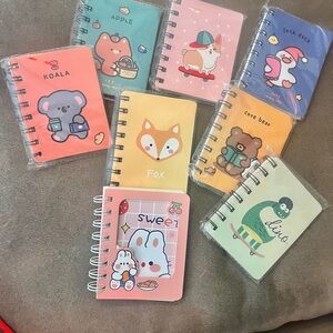 Cute Animal Spiral Notebooks Set